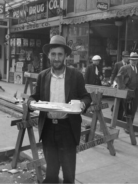 1939 Serving Breakfast Salvation Army San Francisco, California 8x10 Photo #1